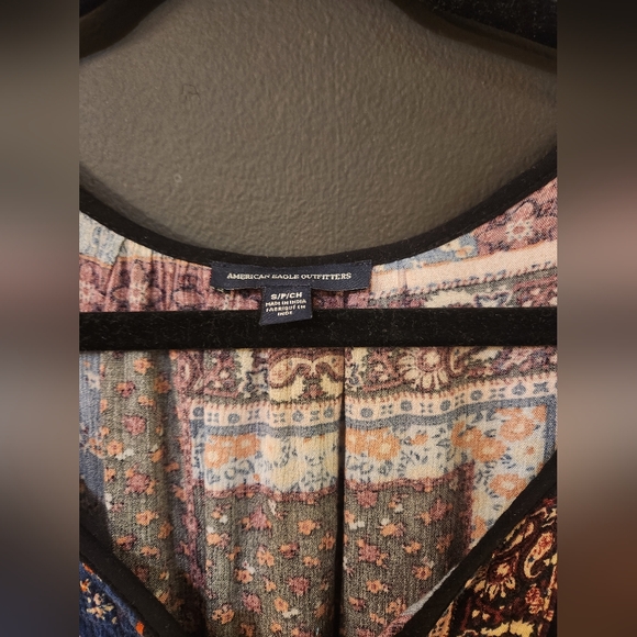 American Eagle Patchwork Paisley Maxi Dress - Picture 3 of 12